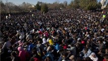 Migrants rally outside Israeli parliament
