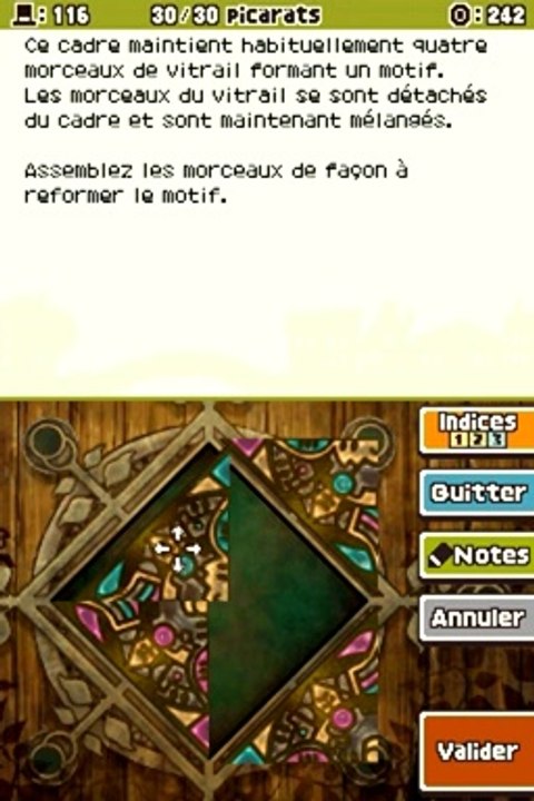 Professeur Layton et l'Appel du Spectre - Enigme 116 : Vitraille à restaurer