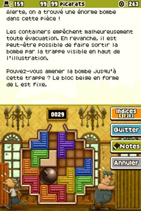 Professeur Layton et l'Appel du Spectre - Enigme 159 : Alerte à la bombe