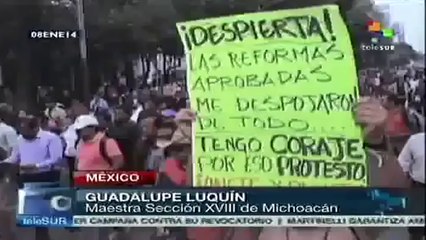 Pese a desalojos, maestros mexicanos continuarán su lucha