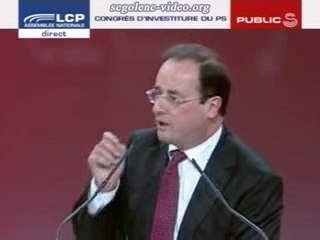 Hollande - Congres investiture PS