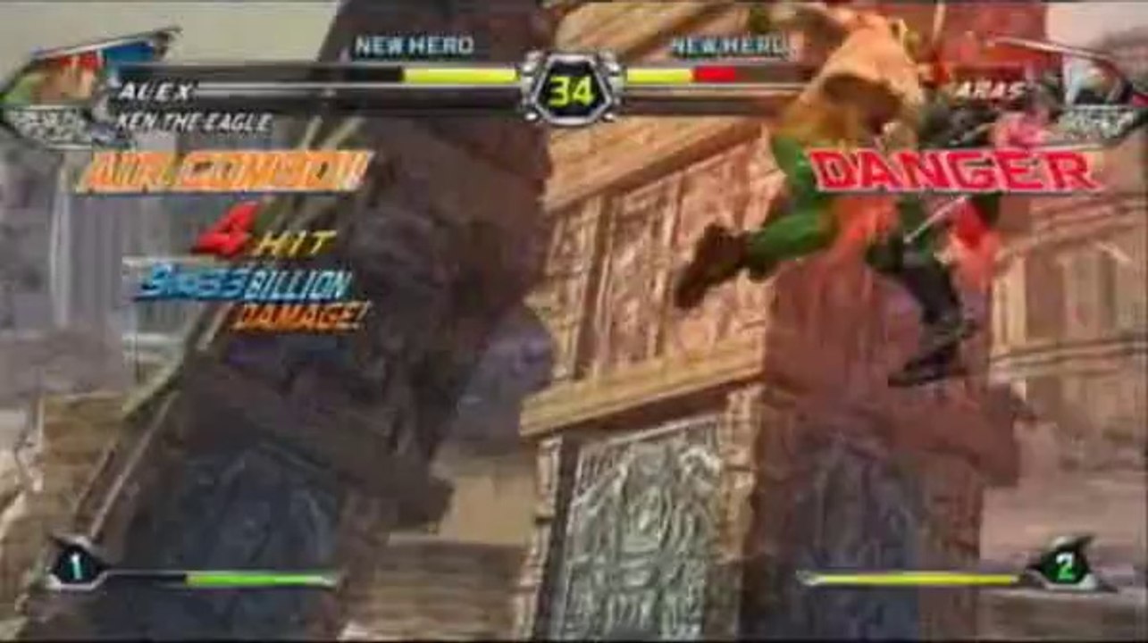 Tatsunoko Vs. Capcom : Ultimate All-Stars - Ken the Eagle et Alex...