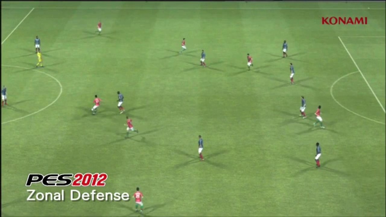 Pro Evolution Soccer 2012 - Gameplay : Zonal defense