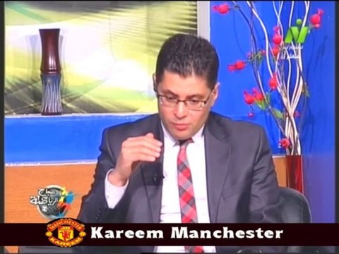 الاعلاميين طارق رضوان ومني عبد الكريم فى صباح الرياضه مع عاصم خليفه رئيس الاتحادين المصرى والعربي 12 يناير 2014