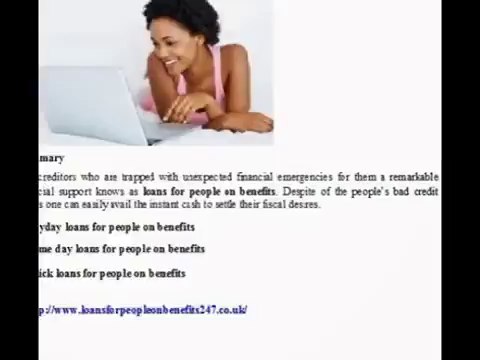 Loans for people on benefits @ http - loansforpeopleonbenefits247.co.uk-