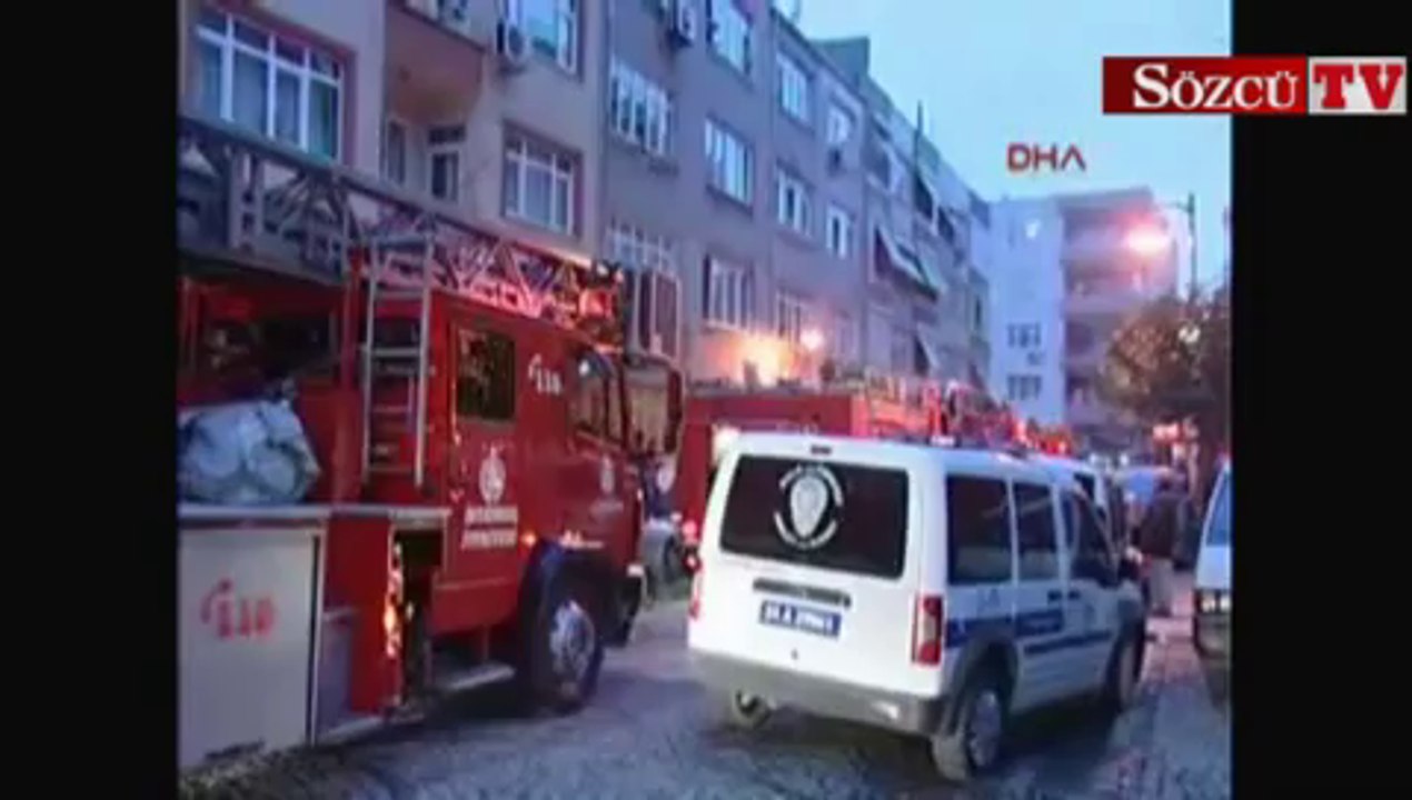 Yangında mahsur kalanları itfaiye kurtardı