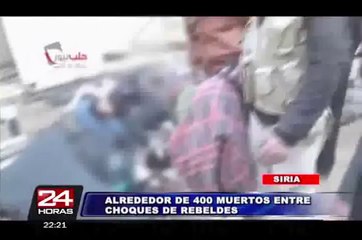 Siria: semana sangrienta deja cerca de 400 muertos en la ciudad de Alepo