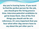 Tips on Hiring a Pet Sitter