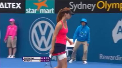 Pironkova v Kvitova - APIA International, SF