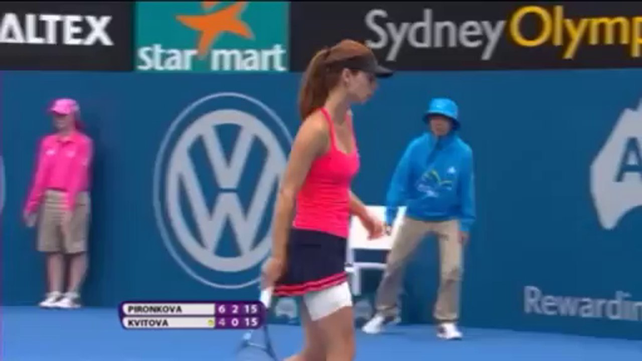 Pironkova v Kvitova - APIA International, SF