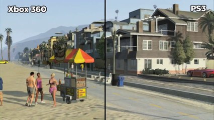 Grand Theft Auto V - Comparatif PS3 / Xbox 360