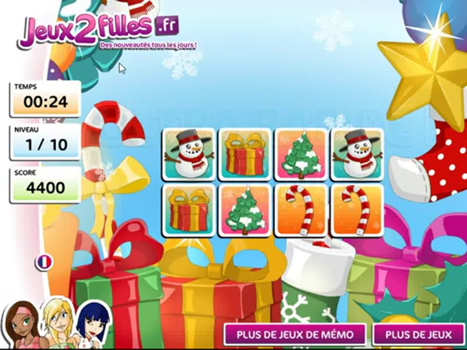 Jeu de mémoire de Noël