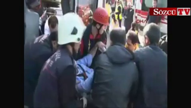 TEM'de otobüs devrildi