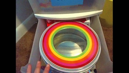 How I store my gift wrap and gifts