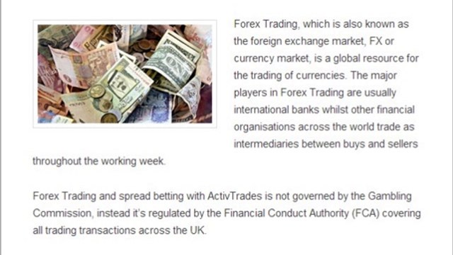 Activtrades l Understanding Forex Trading