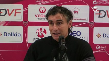 Conférence de presse d'Olivier Dall'Oglio avant DFCO-FC Istres