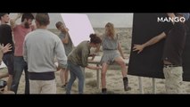 Daria Werbowy for Mango Spring 2014 Campaign (Behind the Scenes)
