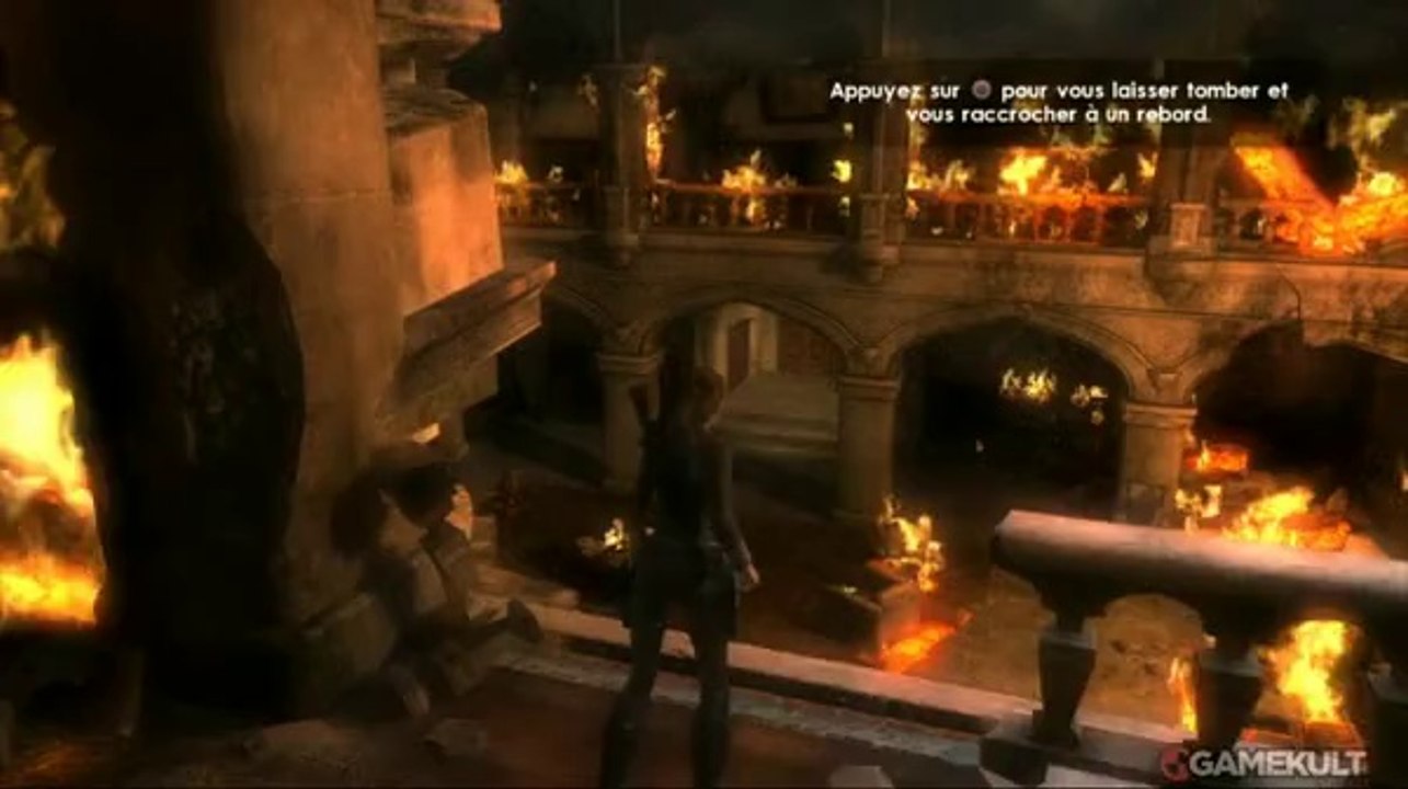 The Tomb Raider Trilogy - Lara on fire