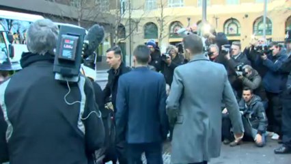 Tulisa arrives at court to face drug dealing charges
