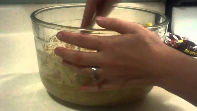 Baking some gluten free Monster Cookies