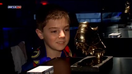 La tercera bota de oro de Messi ya se puede ver en el Museo del FC Barcelona