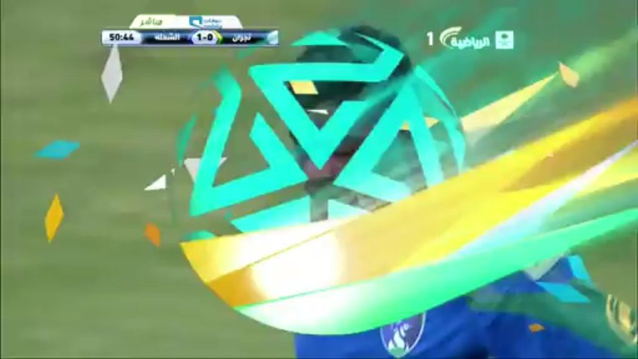 طرد ماجد المحمد امام نجران - نجران 0-1 الشعلة - دوري جميل 09/01/2014 HD