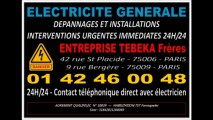 ELECTRICIEN DEPANNAGE URGENT ELECTRICITE PARIS 6eme - 0142460048 - JOUR ET NUIT 7/7