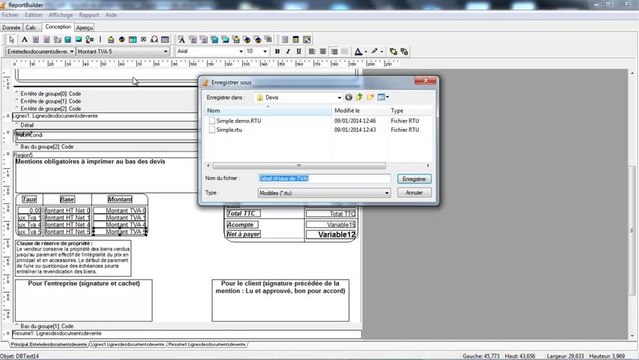 EBP Devis Facturation Bâtiment : Parametrage des devis et facture pour afficher les taux de TVA de 10% et 20%