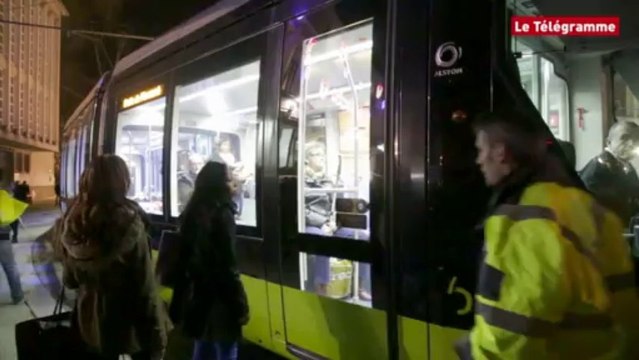 Brest. Visite de Valls : une manif, deux trams bloqués