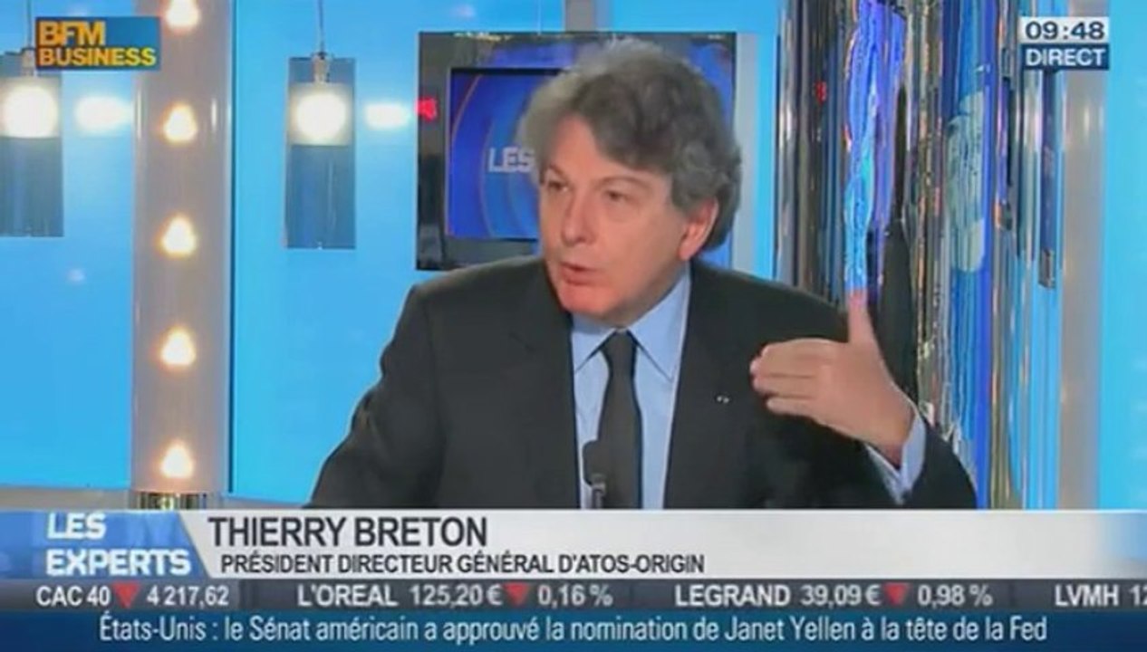 Thierry Breton : "On a créé une divergence en Europe" - BFMTV - Les Experts - 07/01/2014