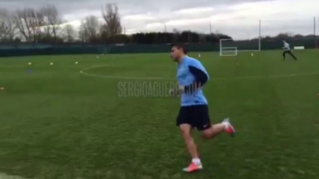 Le retour de Sergio Agüero à l'entraînement