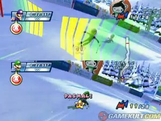 Mario & Sonic aux Jeux Olympiques d'Hiver - Duel de moustaches