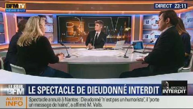 Le Soir BFM: Le spectacle de Dieudonné est interdit - 09/01 2/2