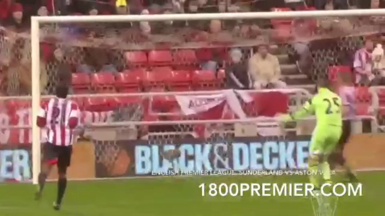 Sunderland VS Aston Villa in the English premier league 20th week.