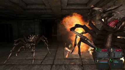 Legend of Grimrock - Araignées et ogre