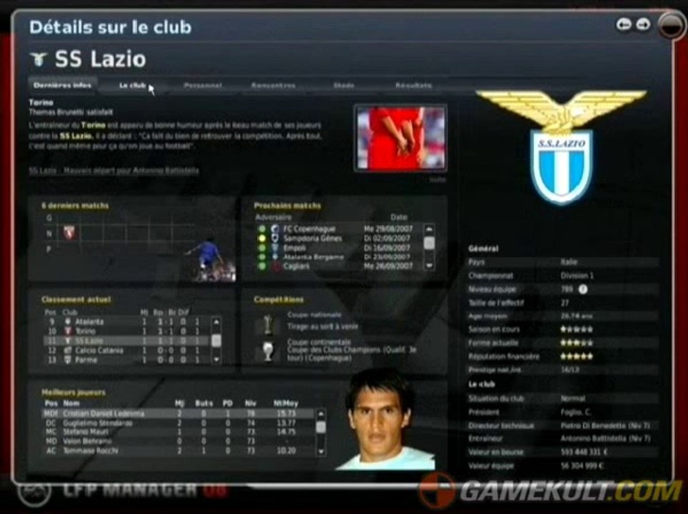 LFP Manager 08 - Manager son équipe