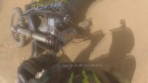 Motocross 250 KXF Dirt Bike CRASH