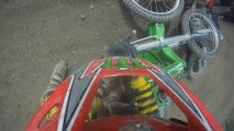 2 Riders Wiped Out! MX Motorcross 85cc Dirt Bike Crash