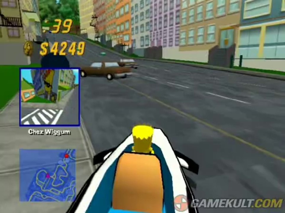 The Simpsons Road Rage - Crazy Bart