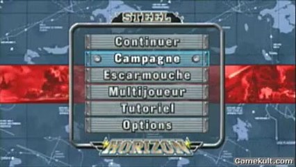 Steel Horizon - Jolie intro et navigation de menu