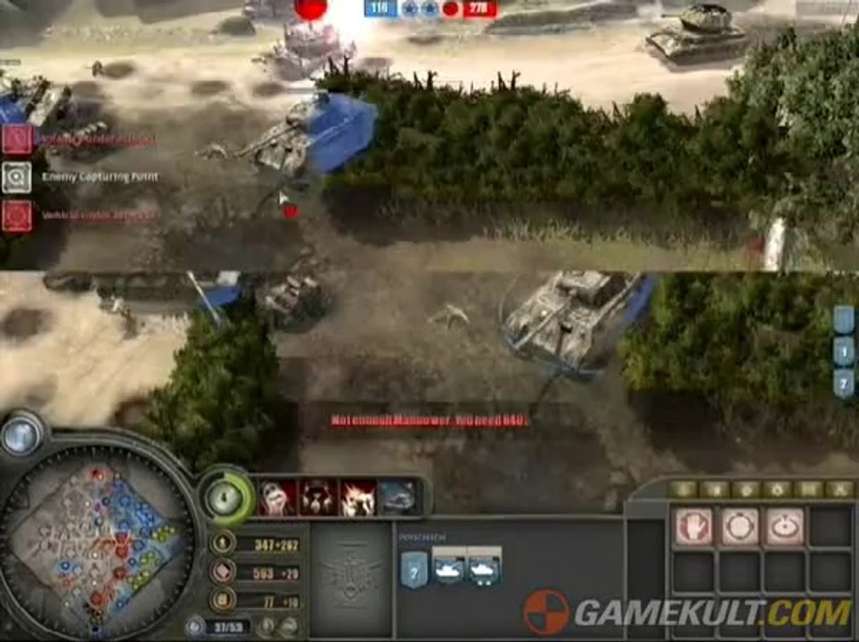 Company of Heroes - Tiger et V2 en action