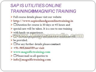 sap ISU online training
