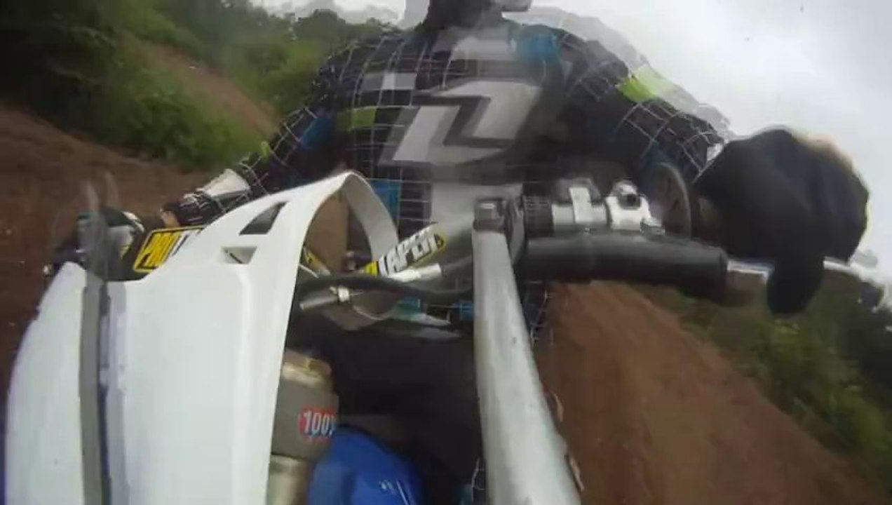 Big Motorcross Crash! Rider Flys Off His Bike!