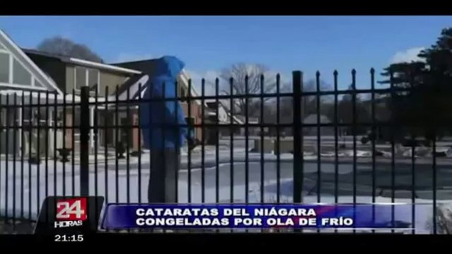 EEUU: cataratas del Niágara se congelaron por ola de frío polar