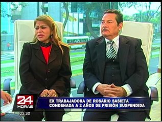 Rosario Sasieta fue declara inocente y su ex trabajadora es condenada