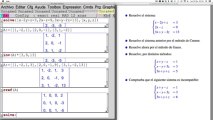 13 Xcas y Matemáticas. Sistemas lineales