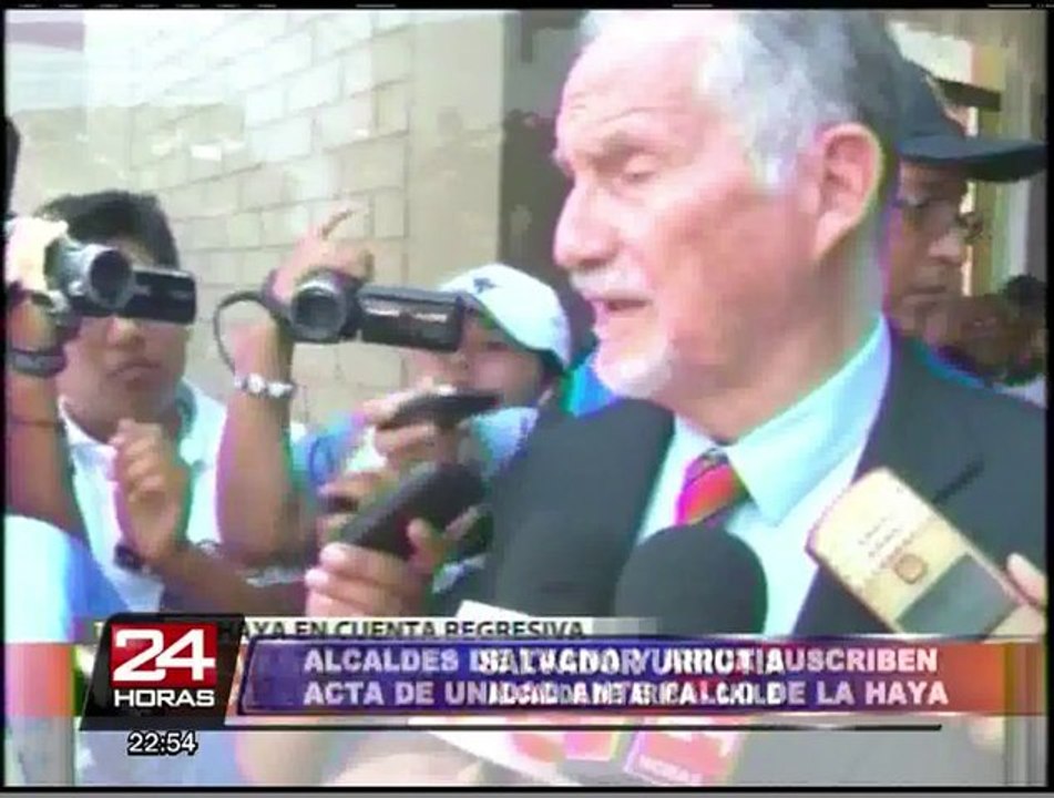 Alcaldes de Tacna y Arica firman compromiso de Paz frente al fallo de La Haya