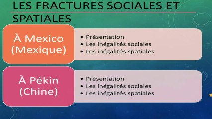 Les fractures sociales et spatiales (México, Pékin) (Version Courte)