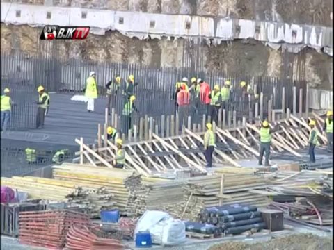 Vodafone Arena'da inşaat çalışmalar sürüyor