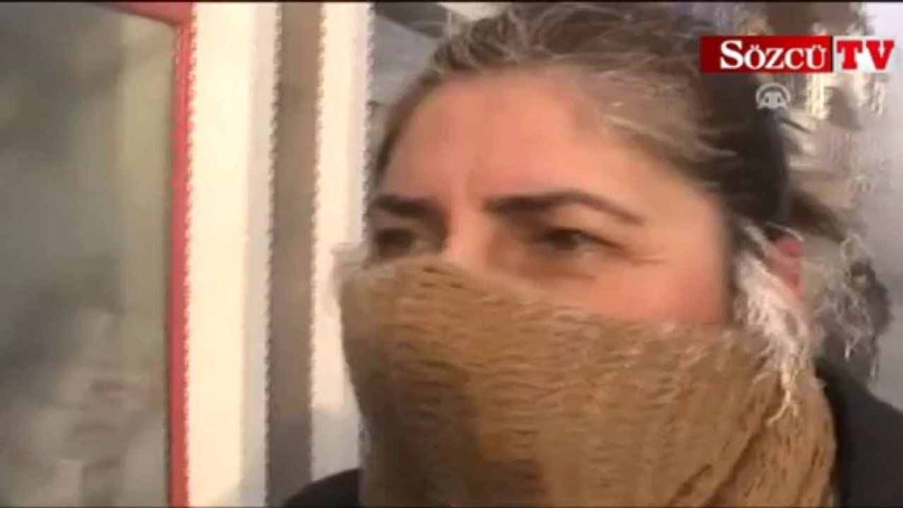 Ağrı'da arabalar poşetlendi